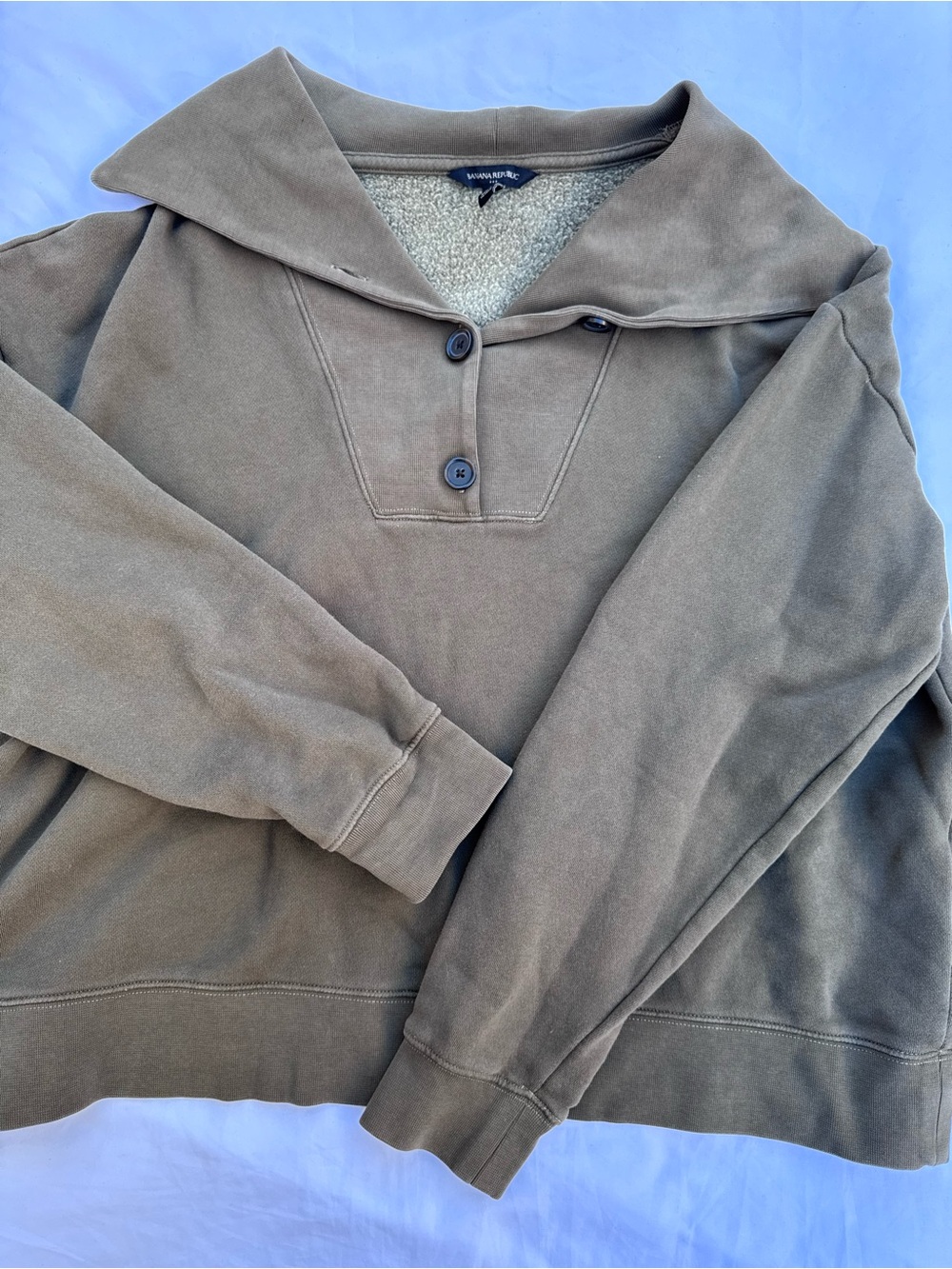 Banana Republic Collared Sweatshirt Academia Y2K Minimalist